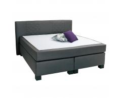 Boxspringbett Helsinki (140x200, Stoff, grau)
