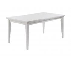 Esstisch Pariso (95x180, weiß, Landhausstil, erweiterbar)