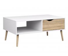 Couchtisch Oslo (60x98, weiß, skandinavisch)