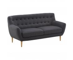 Sofa Hampen (3-Sitzer, Stoff, hellgrau)