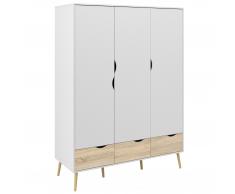 Kleiderschrank Oslo (3-türig, Two-Tone)