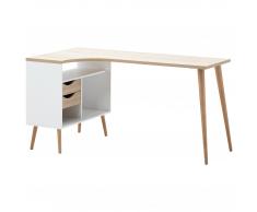 Eckschreibtisch Oslo (2 Schubladen, 3 Fächer)