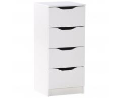 Kommode Westphalen (weiß, 4 Schubladen)