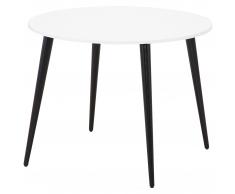 Esstisch Oslo (ø 100 cm, rund, schwarz-weiß)