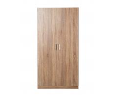 Kleiderschrank Danny (2-türig, Eiche)