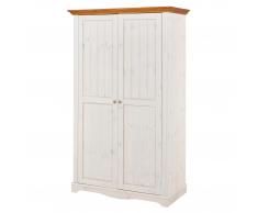 Kleiderschrank Lotta (2-türig, Kiefer, weiß)