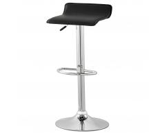 Barhocker Dan (höhenverstellbar, schwarz)