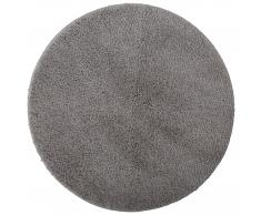 Microfaser-Badematte Uni de Luxe (ø 60 cm, anthrazit)