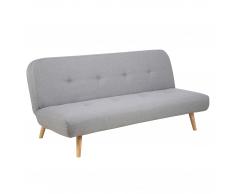 Schlafsofa Havdrup (Bettcouch, klappbar, grau)