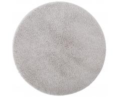 Microfaser-Badematte Uni de Luxe (ø 60 cm, hellgrau)