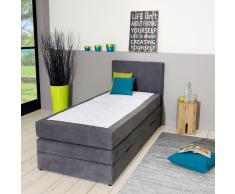 Boxspringbett Silkeborg (90x200, mit Bettkasten)