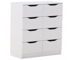 Kommode Westphalen (weiß, 8 Schubladen)