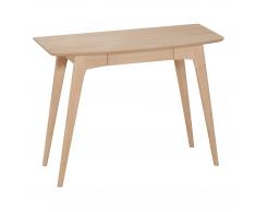 Schreibtisch Gadbjerg (45x105, Eiche, schmal, Schublade)