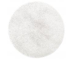 Microfaser-Badematte Uni de Luxe (ø 60 cm, weiß)
