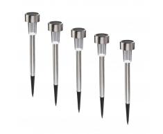 Solarlampe Edelstahl (5er-Set)