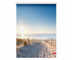 Klemmfix Rollo Ostseestrand (120x150, blau)