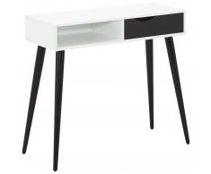 Schreibtisch Oslo (43,5x103, schwarz-weiß)