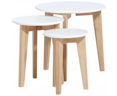 Couchtisch Abin (3er-Set, rund)