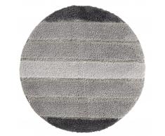 Badematte Stripe (ø 60 cm, grau)