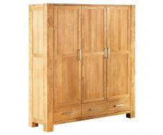 Kleiderschrank Herkules (3-türig, Eiche, geölt)