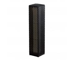 Solarleuchte Rattan (69x15x15, schwarz)