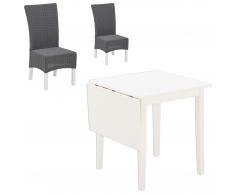 Essgruppe Lakolk/Rio (75x75, 2 Stühle, grau)