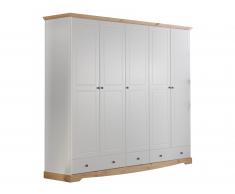 Kleiderschrank Rouven (5-türig)