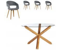 Essgruppe Saskia/Holstebro (ø 118,5, 4 Stühle)