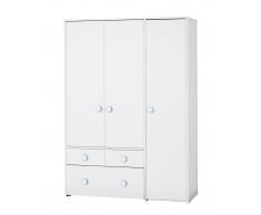 Kleiderschrank Combee (3-türig, weiß)