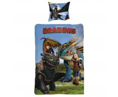 Kinderbettwäsche Dragons Hicks & Astrid (135x200)