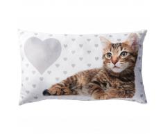 Zierkissen Kitti (30x50, weiß-grau)