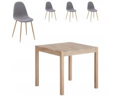 Essgruppe Ascona/Tinglev (80x80, 4 Stühle)