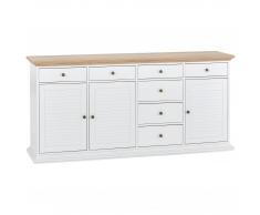 Sideboard Pariso mit Lamellentüren (3 Türen + 7 Schubladen)