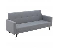 Schlafsofa Jyderup (hellgrau, klappbar)