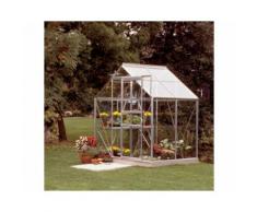 Gewächshaus Venus 2500 mit 3 mm Einscheiben-Sicherheitsglas, Alu-blank, Vitavia, Silber