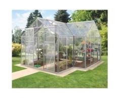 Gewächshaus Sirius Alu-eloxiert, mit 3 mm Einscheibensicherheitsglas, Vitavia, Silber