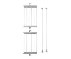 Wenko Teleskop-System Herkules Twin - verstellbares Ordnungssystem, Stahl, 73-120 x 165-300 x 42,5 cm, weiß