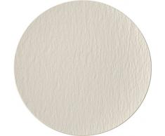 Villeroy & Boch Manufacture Rock Blanc Gourmetteller, 31,7 cm, Premium Porzellan, Weiß