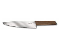 Victorinox Swiss Modern Tranchiermesser mit Holzgriff, 22 cm gerade Klinge, Rostfrei, Edelstahl