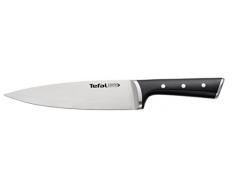 Tefal Ice Force Kochmesser K23202 | 20cm Klinge | Korrosionsschutz | Handschutz | Edelstahl | schwarz