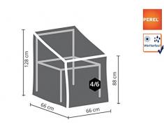 Perel Garden OCSC Schutzhülle Für Stapelsessel, Anthrazit, 66 x 66 x 88 cm