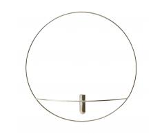 POV Circle Wandvase silber