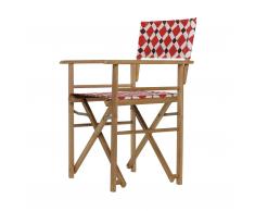 Maxx Holz-Regiesessel Acryl ambra rot