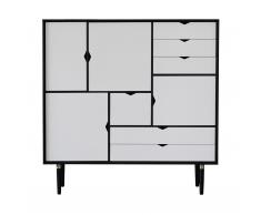 S3 Highboard schwarz-weiß