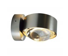Puk Wall Wandleuchte Glas-Linse chrom matt