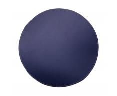 Læder Tischset 2er-Set rund blau