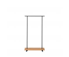 Eiche Garderobe mit Rollen
