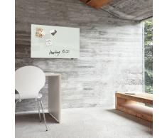 artverum® Glas-Magnetboard 78 x 48 superweiss