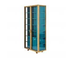 Vitrina Cabinet Vitrinenschrank blau