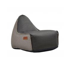 RETROit Canvas Sitzsack Indoor dunkelbraun/sand